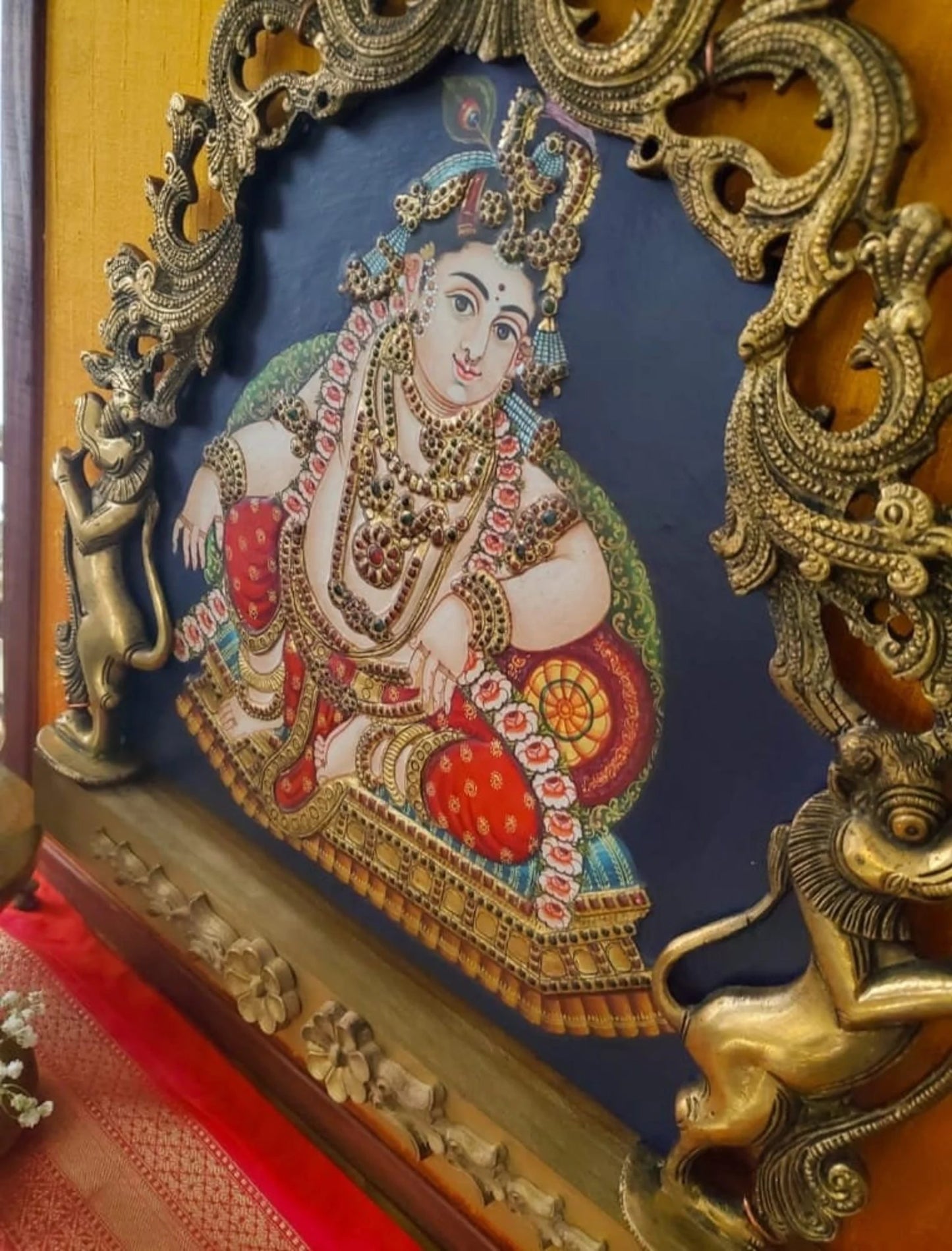 Tanjore Krishna prabhavali frame