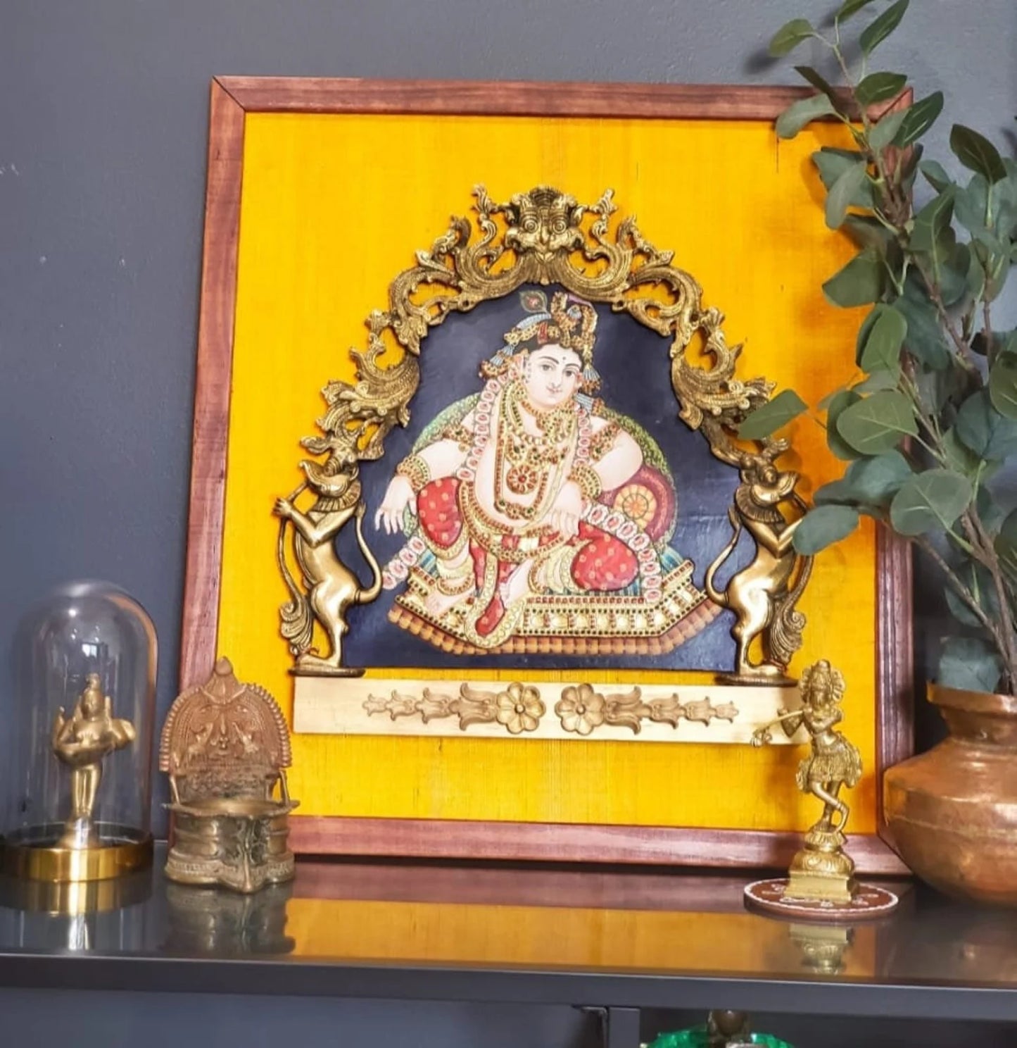 Tanjore Krishna prabhavali frame